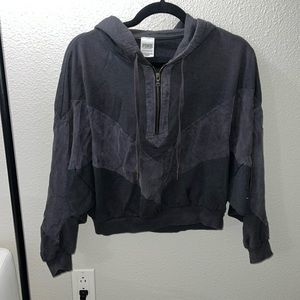 VS Pink Slouchy Sport Quarter Zip Sweater